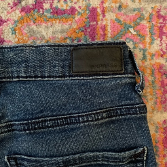 Express High Rise Ripped Skinny Jeans - Picture 6 of 6